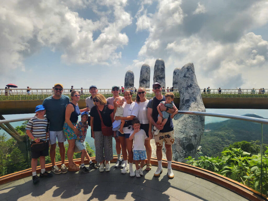 Golden Bridge- Marble mountain- Hoi An City Walking Tour with Lantern Boat Ride